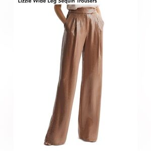 REISS Lizzie Wide Leg Trouser